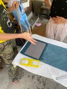 Intentional paper making and book binding workshop